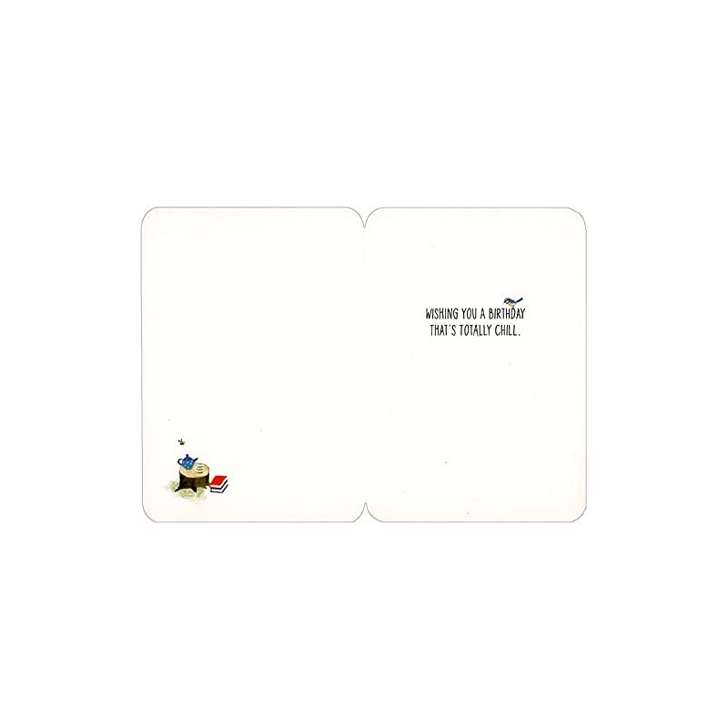 RSVP Blue Striped Hammock Die Cut Birthday Card