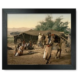 Framed Print 12x15: Bedouins And Their Tents, Holy Land, circa 1890