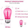 GUILEDUO 15 Pack S14 LED String Light Bulbs, Shatterproof 2