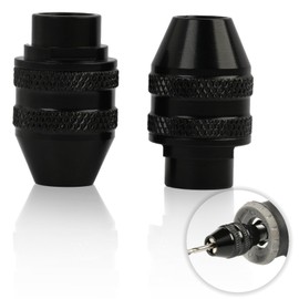 4486 Drill Chuck Adapter Pack of 2 Quick Fixing Compatible Adapter for Dremel 1/32 to 1/8 Accessories