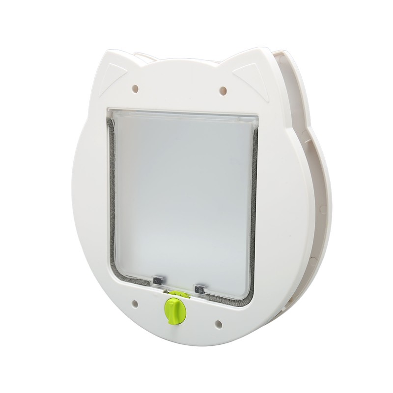 Pet Flap Door 4 Way Locking Noiseless Weather Resistant Cat