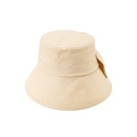 [ アフタヌーンティー リビング ] AfternoonTea LIVING ハット JK32 リボンバックカットUVハット アイボリー