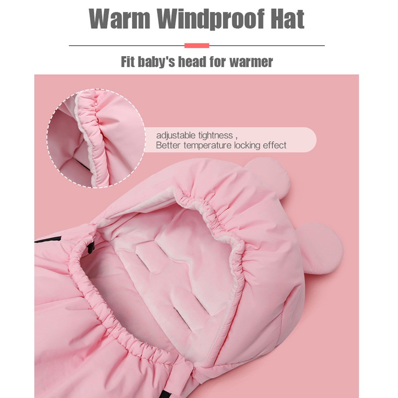 Universal Soft Baby Sleeping Bag Blanket Thicken Cushion Footmuff for
