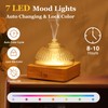 Lecdura Glass Essential Oil Diffuser with Glass Reservoir & Wood