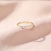 EAMTI 2mm 925 Sterling Silver Wedding Band Yellow Gold Round
