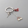 KUIYAI Ruby Slipper Keychain, Musical Inspired Gift, Magic Star Wand