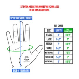 Nxtrnd G1 Youth Football Gloves, Kids Grippy Receiver Gloves