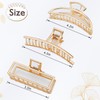 Mandydov 8 Pcs Hair Claw Clips, 5 Square Matte Clips