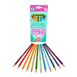Crayola® Colors of Kindness Colored Pencils, Assorted Lead Colors, Pack Of 12 Pencils