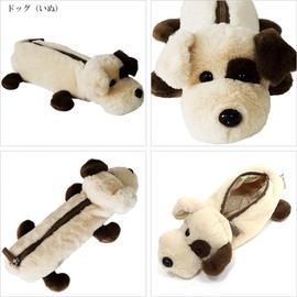 Cute Dog Animal Figure Bag, Dinosaur Plush Poach, Ladies Cosmetic Bag