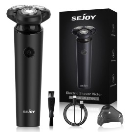 SEJOY Electric Shaver Rechargeable Trimmer Razor Hair Beard Shaver Machine Cordless