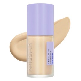 Misha Missha Layering Fit Semi Glow Foundation 35ml, No. 23 Sand, 1 piece / 미샤 레이어링 핏 세미 글로우 파운데이션 35ml, 23호 샌드, 1개