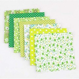 Mottdam 7 pieces of 100% Cotton Fabric, Assorted Pre-Cut Fat Quarters Bundle, for DIY Decor, 25 cm