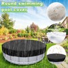 Round Pool Cover,Swimming Pool Leaf Dust Cover with Drawstring |