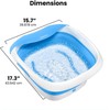 HoMedics Compact Pro Spa Collapsible Footbath with Heat Maintenance, Vibration
