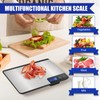 Digital Kitchen Scale, 33lb Capacity, Stainless Steel & Tempered Glass,