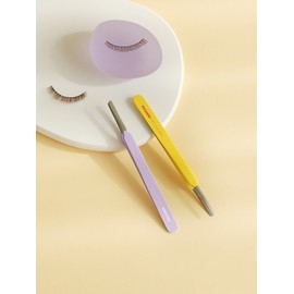 [Picasso Collezione] Round tip tweezers (yellow, purple) Choose 1 / [피카소꼴레지오니] 라운드 팁 트위저(옐로우,퍼플) 택 1
