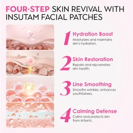 Insutam Forehead Wrinkle Patches for Anti-wrinkles: Overnight Face Wrinkles Patches to Lift Smile Lines for Women (PINK)