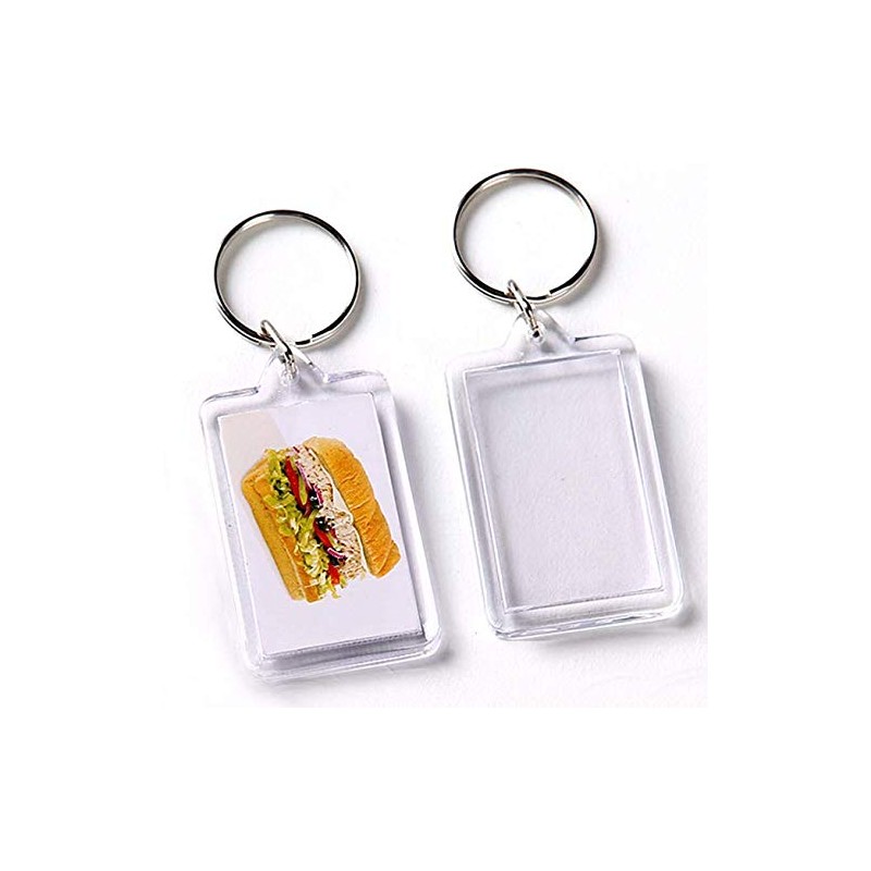 10PCS 34MM x 52MM/1.3 x 2 Rectangle Shaped Clear Acrylic