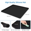 Mini Fridge Silicone Mat with Raised Edges, 24''x24''x0.5'', Prevent Water