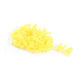 ACROPIX 30 Pcs Yellow Plastic Rivet Clips 9mm Hole Dia, Pack Car Parts