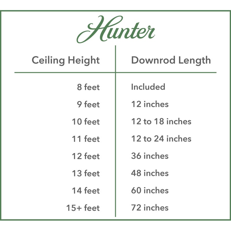 Hunter 26317 24-Inch Downrod, White