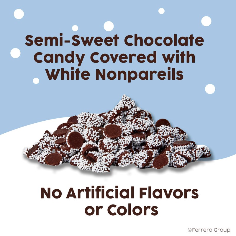 Sno-Caps, Semi-Sweet Chocolate Nonpareils, Movie Theater Candy Box, 3.1 oz