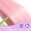 Pink Braiding Hair Pre Stretched 26 Inch 3 Packs