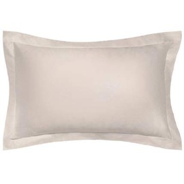 R.T. Home - Egyptian Luxury Extra Long Cotton Hotel Quality Pillowcase 17x24 Inch (Pillow Case 43 63) 500 Thread Count Sateen Weave Cream Beige Pillow Cover Elegant Pleated 43x63CM