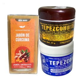 2 Crema De Tepezcohuite Noche Y Día 60gr Jabón Tepezcohuite                                                                                           