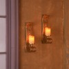 Capesaro Wall Candle Sconce Set of 2,Gold Metal Wall Mount