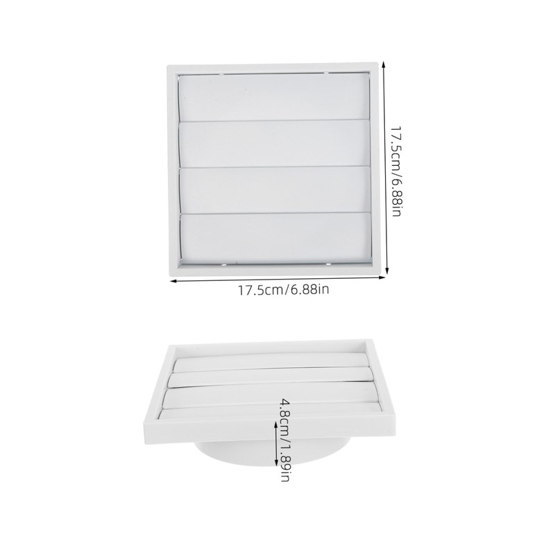 LIFKOME White Dryer Vent Cap Durable Plastic Exhaust Cover with