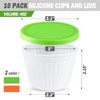 Webake Silicone 4oz Jello Shot Cup with Lids, Squeezable and