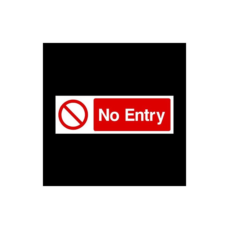 No Entry Plastic Sign - Staff Only/Authorised/Keep Out/Beyond this point