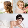 6 Pieces Gold Head Chain Jewelry Bohemian Bridal Headpiece Small