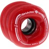 60mm Shark Wheels California Roll Red Skateboard Wheels - 78a