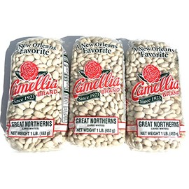 Camellia Great Northerns White Beans Dry 1 Lb (3Pack)