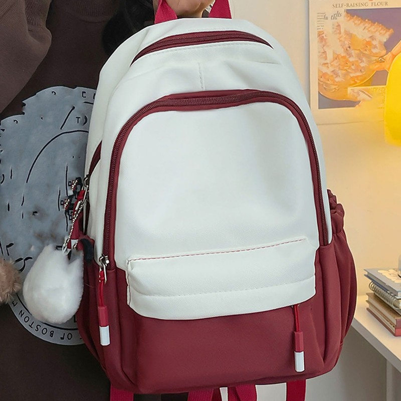 Backpack Simple Style Waterproof Versatile Large Capacity Laptop Work Business
