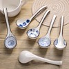Ceramic Soup Spoons Set of 6 Asian Soup Spoon Ceramic