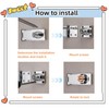 3Pcs Keyed Hasp Locks 2.5 Inch Twist Knob Keyed Locking