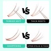 Bodermincer Bodermincer 400pcs D Curl Lash Clusters 8-10-12-14mm/10-12-14-16mm MIX Fish