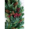 9' x 12" Pre-Lit Woodland Berry Artificial Christmas Garland, Multi-Function