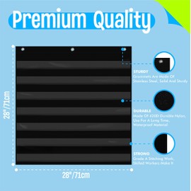 SpriteGru Daily Schedule Pocket Chart, Class Schedule with 7 Clear Pockets Plus 3 Over Door Hangers for Classroom Home School Schedule Organization & Time Management-Fits 3.5 Sentence Strips & Word Cards