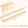 Magicfly 1000pcs Popsicle Sticks, Natural Wooden Food Grade Craft Sticks,