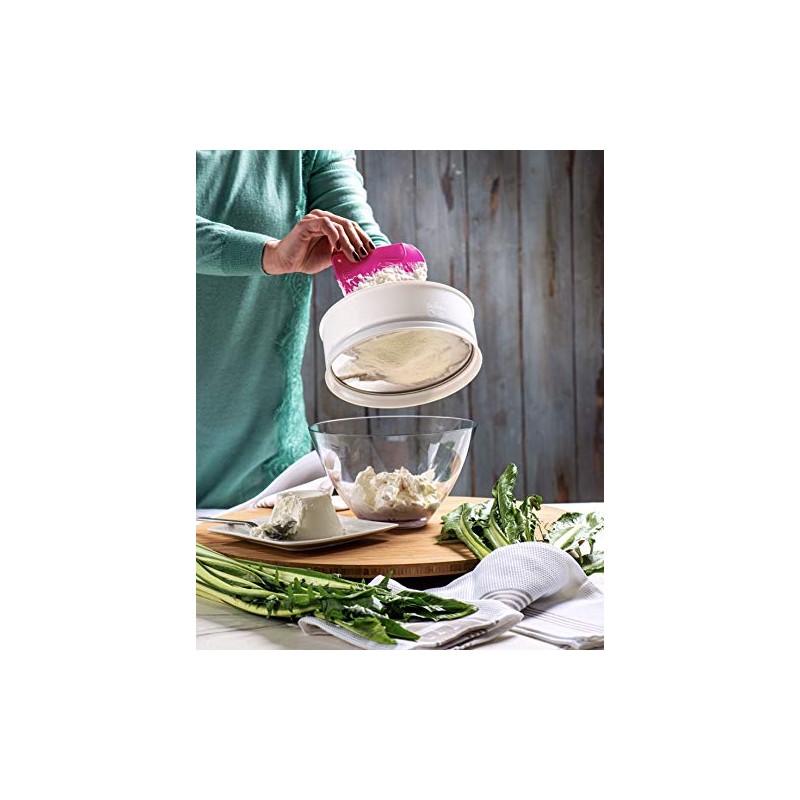 DECORA 2 Plastic Dough Scrapers Magenta, Pink, 12,5 + 14,5