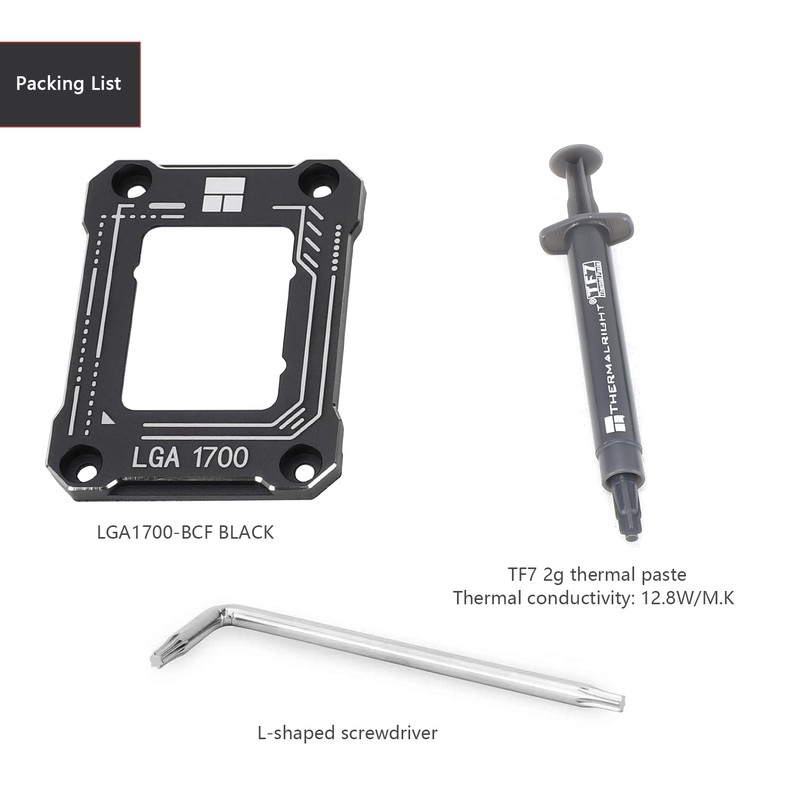 Thermalright Intel 12th Generation LGA1700 Anti-Bending Buckle, Curved Pressure Plate,CPU