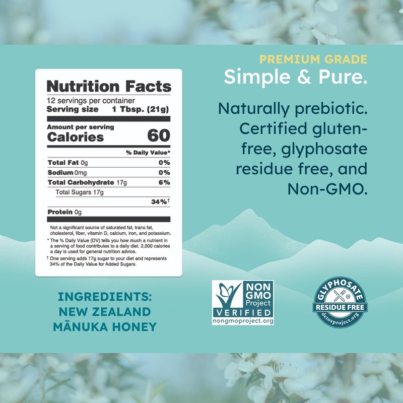 Melora Raw Manuka Honey from New Zealand | UMF 8+
