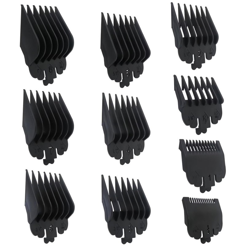 New DEARCOOL 10Pcs Hair Clipper Guards Cutting Combs for Self-Cut