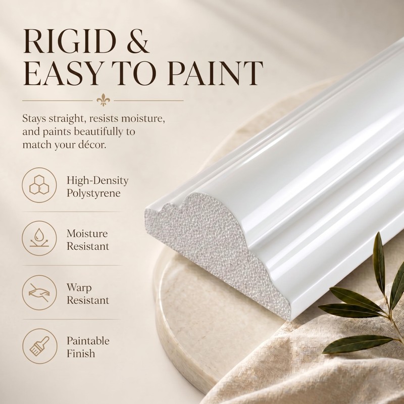 Pre-Cut Paintable Wall Molding Kit, 3 Set Accent Wall Panels