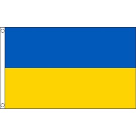 WSG Ukraine Ukrainian Flag 3ft x 5ft (90 x 150cm) - 100% Polyester With Eyelets